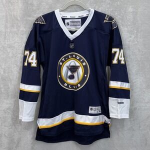 St. Louis Blues Jersey Youth L/XL Navy NHL Alternate Arch Oshie 74 Reebok